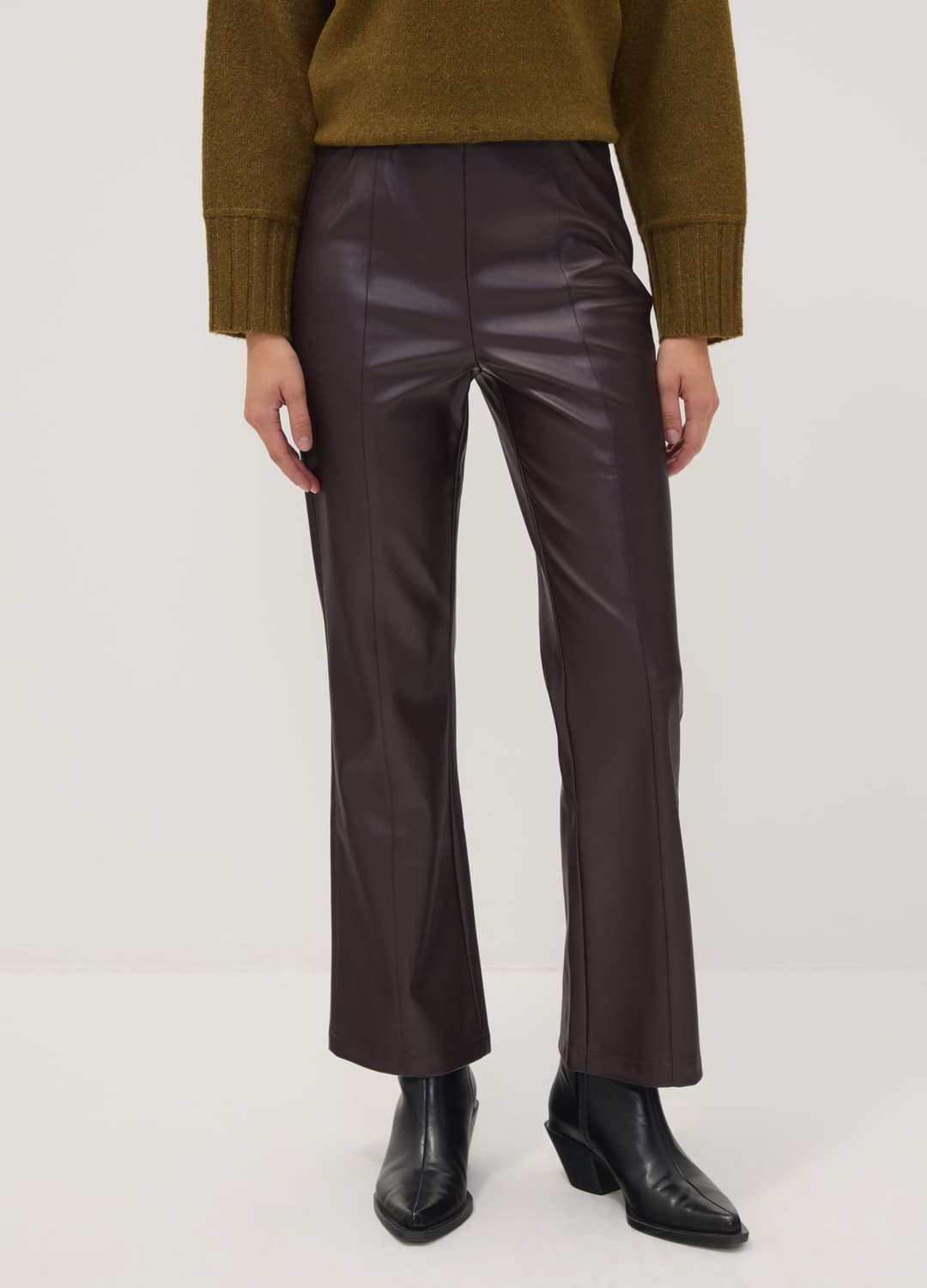 Leggings Marroni Flare Con Vita Regular Ed Elastico | OVS Leggings Marroni Flare Con Vita Regular Ed Elastico - 1 | OVS