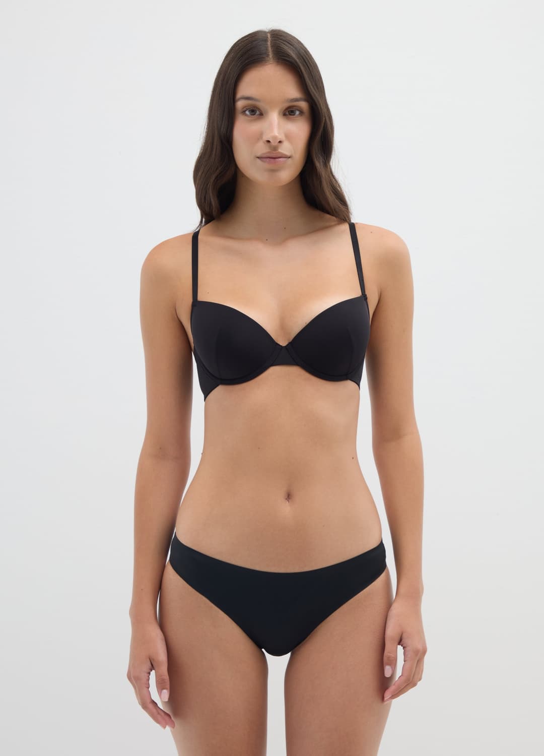 Reggiseno A Balconcino In Tessuto Elasticizzato Nero | OVS Reggiseno A Balconcino In Tessuto Elasticizzato Nero - 1 | OVS