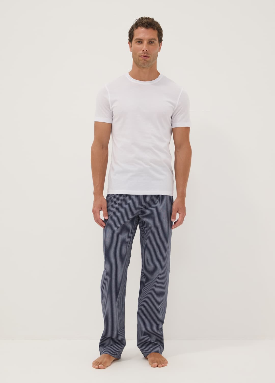 Pantaloni Del Pigiama Blu In Cotone Organico A Quadri | OVS Pantaloni Del Pigiama Blu In Cotone Organico A Quadri - 7 | OVS