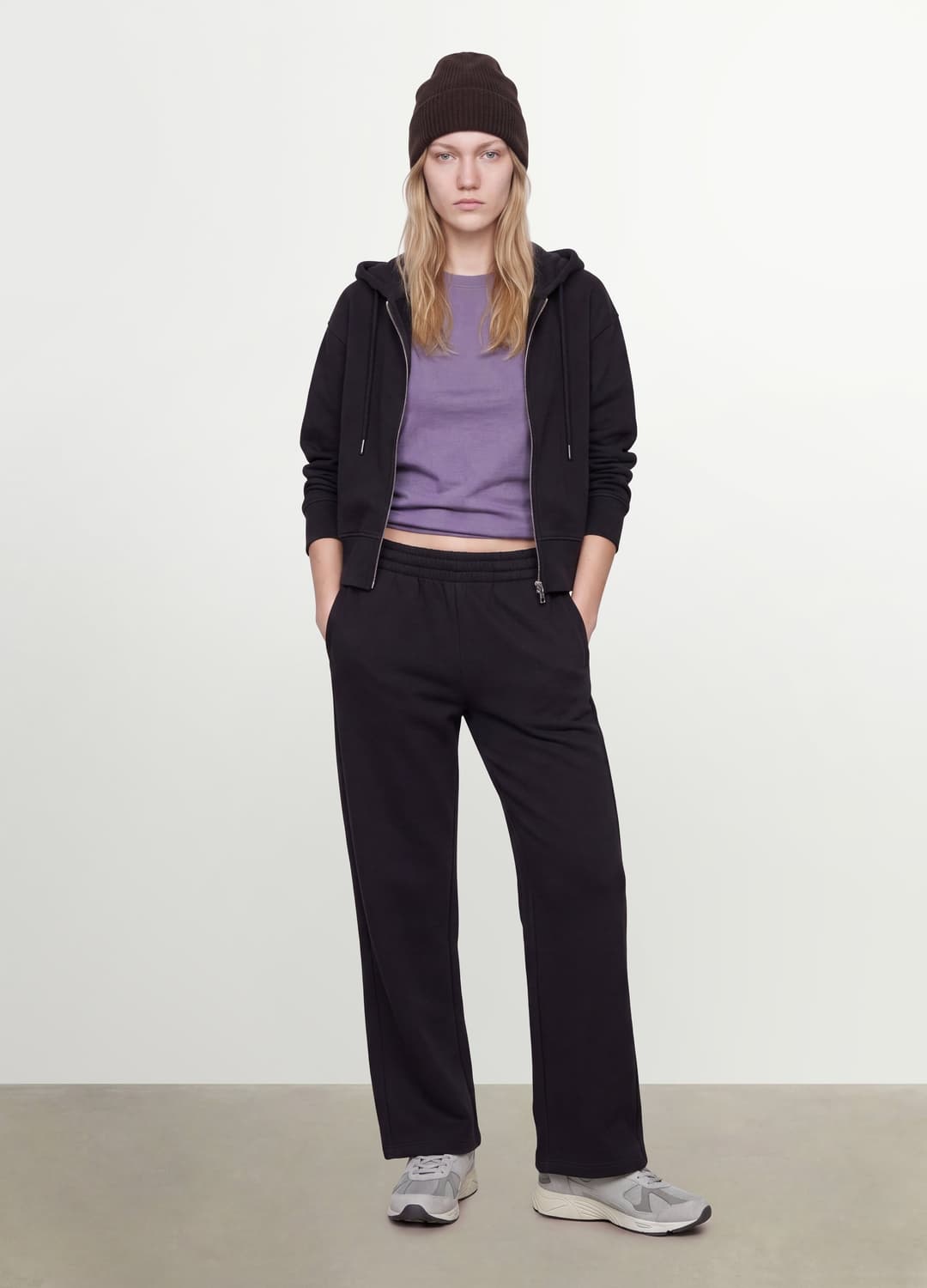 Pantaloni Jogger Neri In Misto Cotone Straight Fit | OVS Pantaloni Jogger Neri In Misto Cotone Straight Fit - 0 | OVS