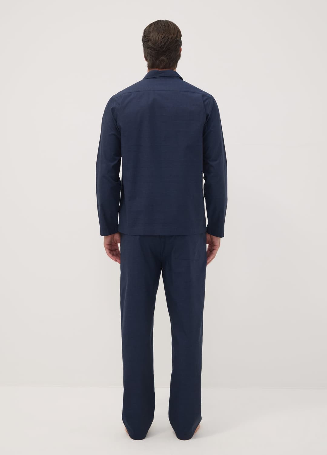 Pigiama Blu In Puro Cotone Organico Con Colletto | OVS Pigiama Blu In Puro Cotone Organico Con Colletto - 2 | OVS