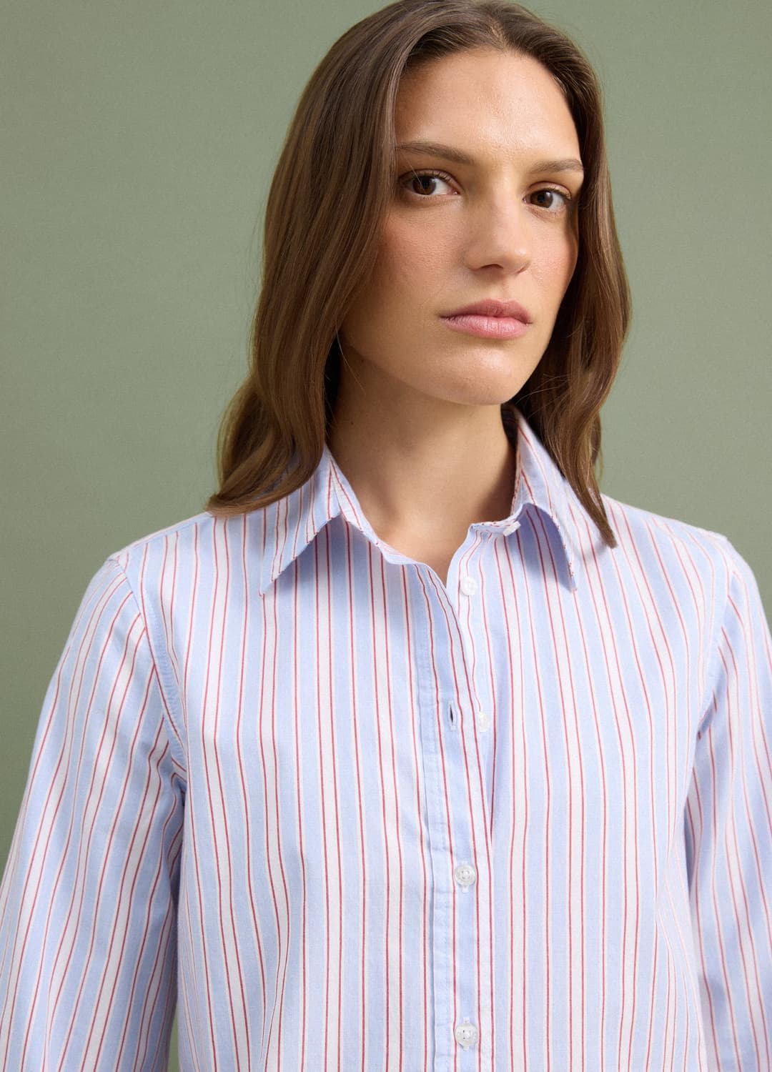 Camicia Rosa A Righe In Popeline Regular Fit | OVS Camicia Rosa A Righe In Popeline Regular Fit - 9 | OVS