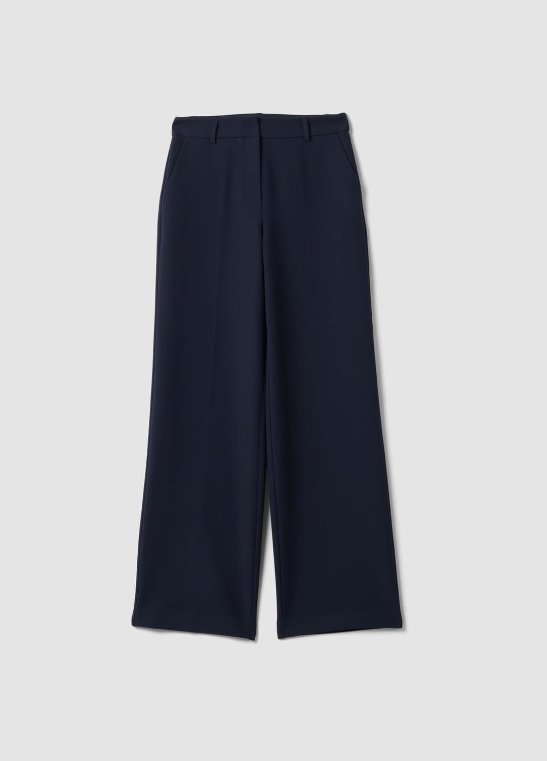 Pantaloni Blu Dritti In Viscosa Elasticizzato | OVS Pantaloni Blu Dritti In Viscosa Elasticizzato - 4 | OVS