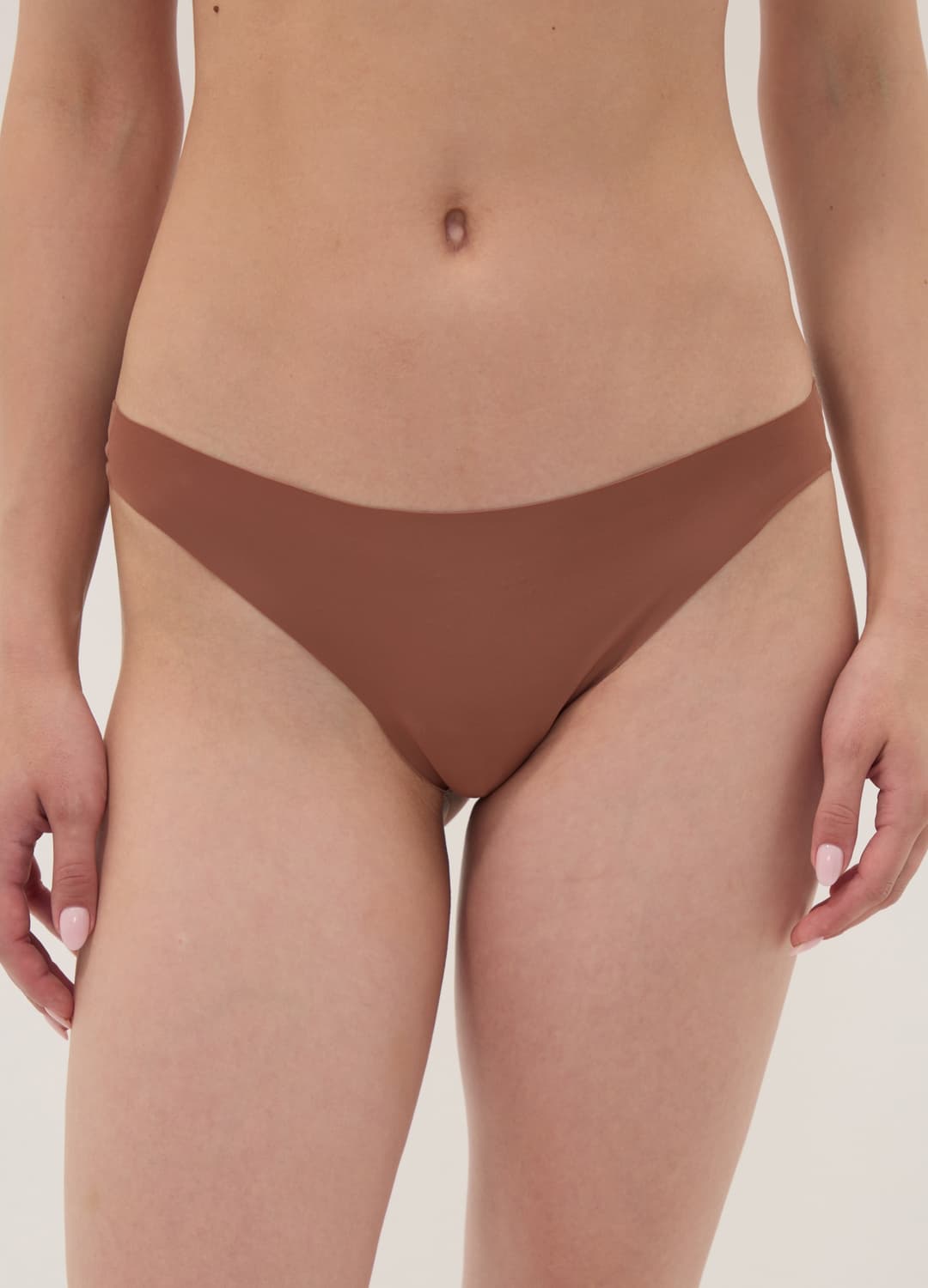 Slip Brasiliana Marrone In Microfibra Elasticizzata | OVS Slip Brasiliana Marrone In Microfibra Elasticizzata - 1 | OVS