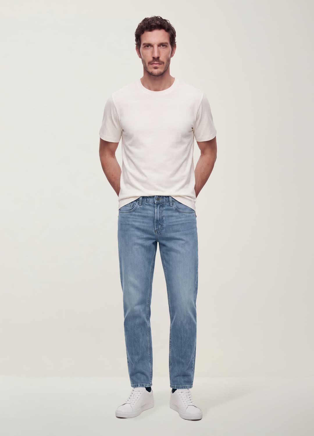 The Iconic Tee Weißes Kurzarm-t-shirt Aus Reiner Baumwolle Im Regular Fit | OVS The Iconic Tee Weißes Kurzarm-t-shirt Aus Reiner Baumwolle Im Regular Fit - 1 | OVS