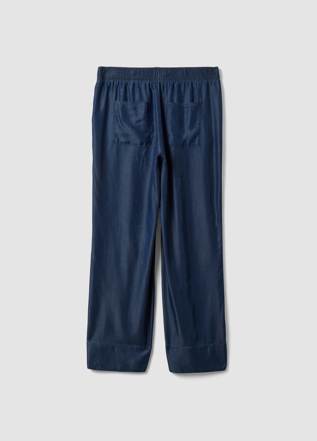 Pantaloni Blu In Puro Lyocell Con Vita Elasticizzata Regular Fit | OVS Pantaloni Blu In Puro Lyocell Con Vita Elasticizzata Regular Fit - 5 | OVS