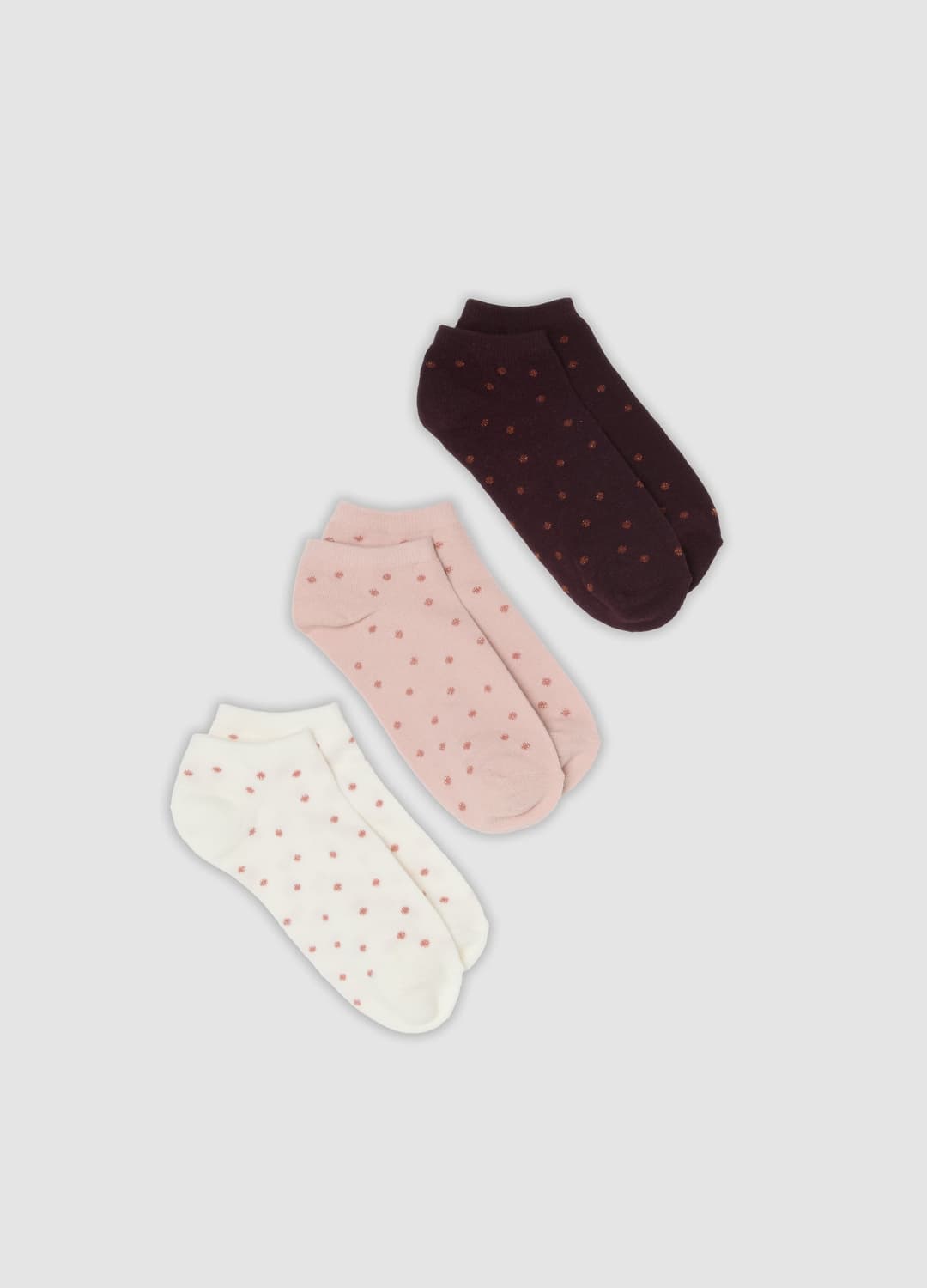 3er-pack Bunte Kurze Socken Aus Elastischer Bio-baumwolle Mit Punkten | OVS 3er-pack Bunte Kurze Socken Aus Elastischer Bio-baumwolle Mit Punkten - 0 | OVS