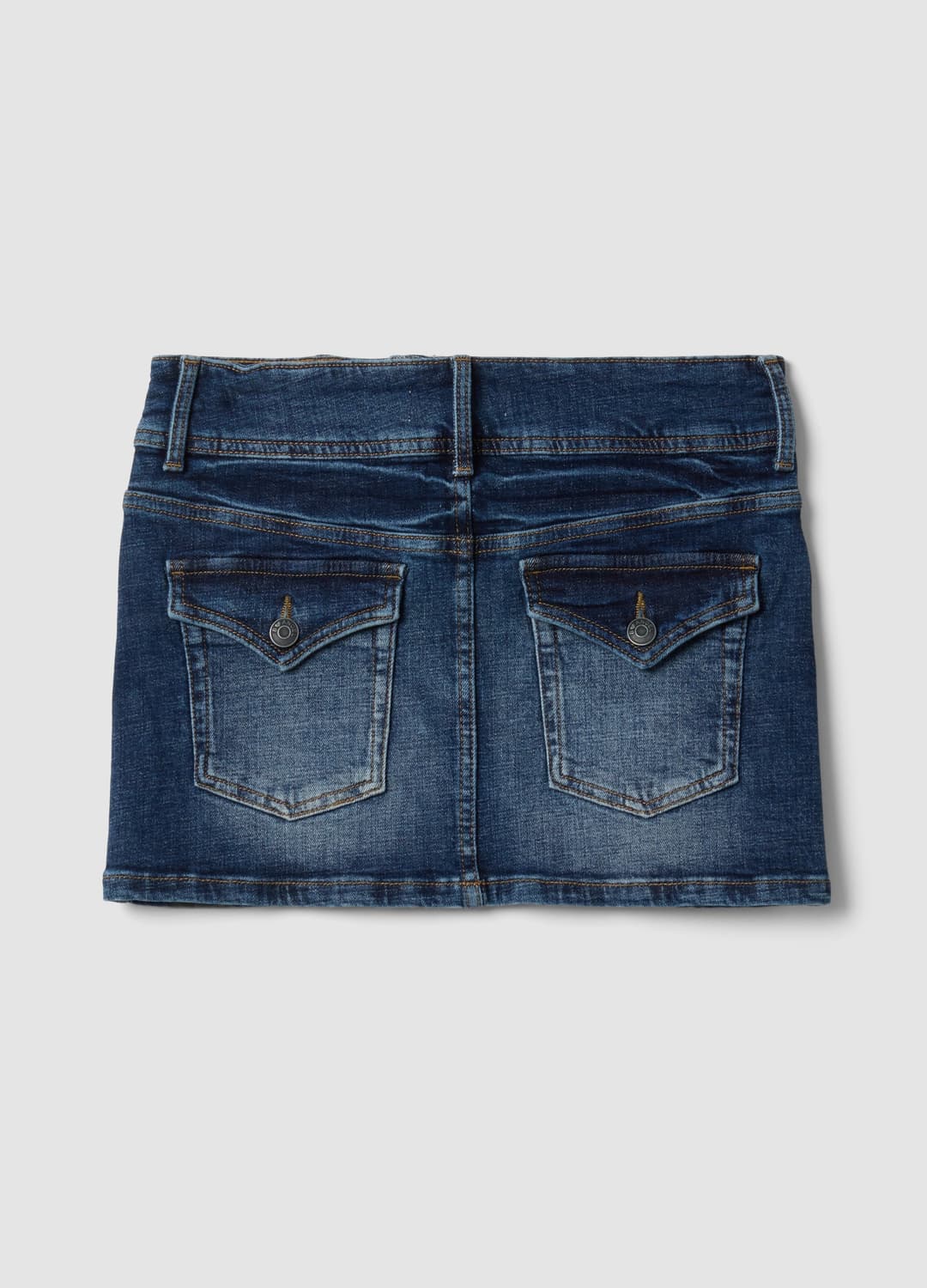 Mini Gonna Blu In Denim Di Cotone Elasticizzato | OVS Mini Gonna Blu In Denim Di Cotone Elasticizzato - 6 | OVS