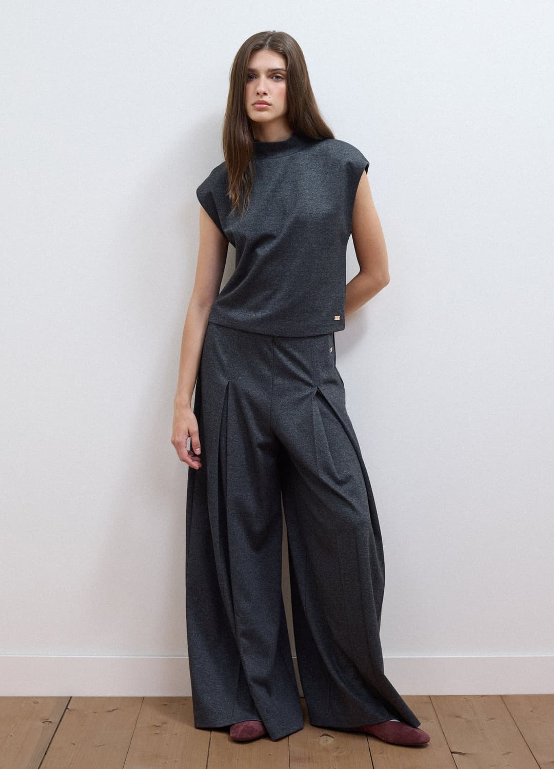 Graue Formelle Hose Aus Stretch-viskose Mit Baggy Fit | OVS Graue Formelle Hose Aus Stretch-viskose Mit Baggy Fit - 0 | OVS