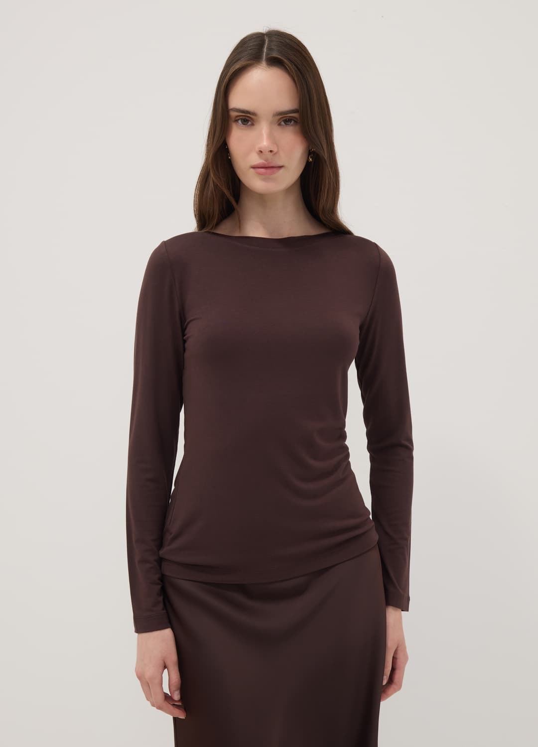 Schwarzes Slim-fit-t-shirt Aus Elastischer Viskose | OVS Schwarzes Slim-fit-t-shirt Aus Elastischer Viskose - 2 | OVS