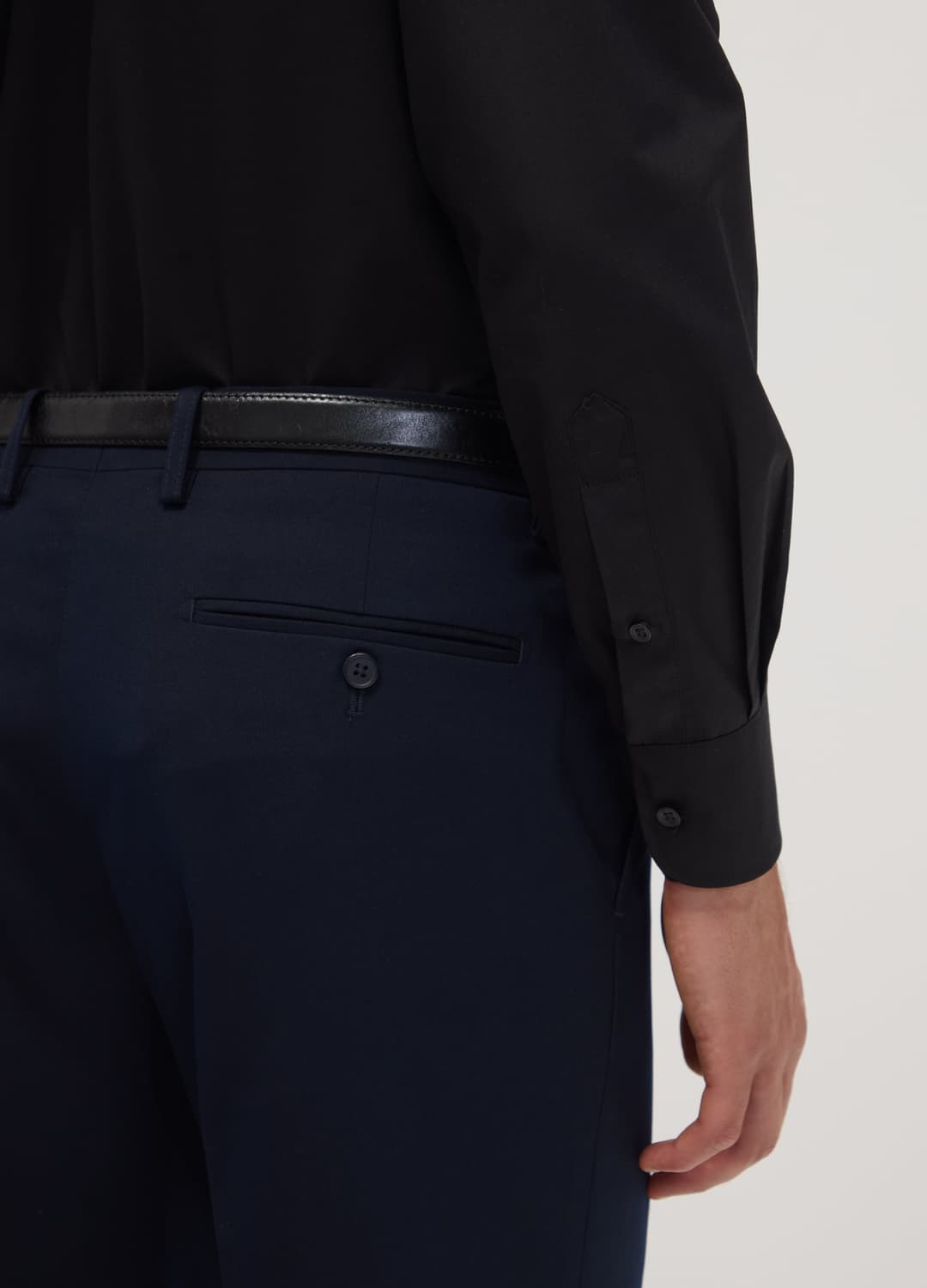 Camicia Nera Slim Fit Con Colletto Classico Easy Iron | OVS Camicia Nera Slim Fit Con Colletto Classico Easy Iron - 2 | OVS