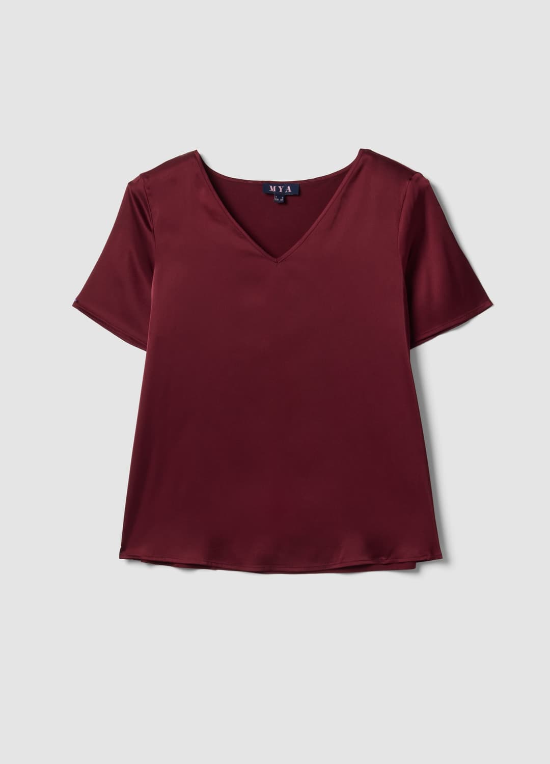 Blusa Satinata Rossa In Tessuto Elasticizzato Con Scollo A V Regular Fit | OVS Blusa Satinata Rossa In Tessuto Elasticizzato Con Scollo A V Regular Fit - 4 | OVS