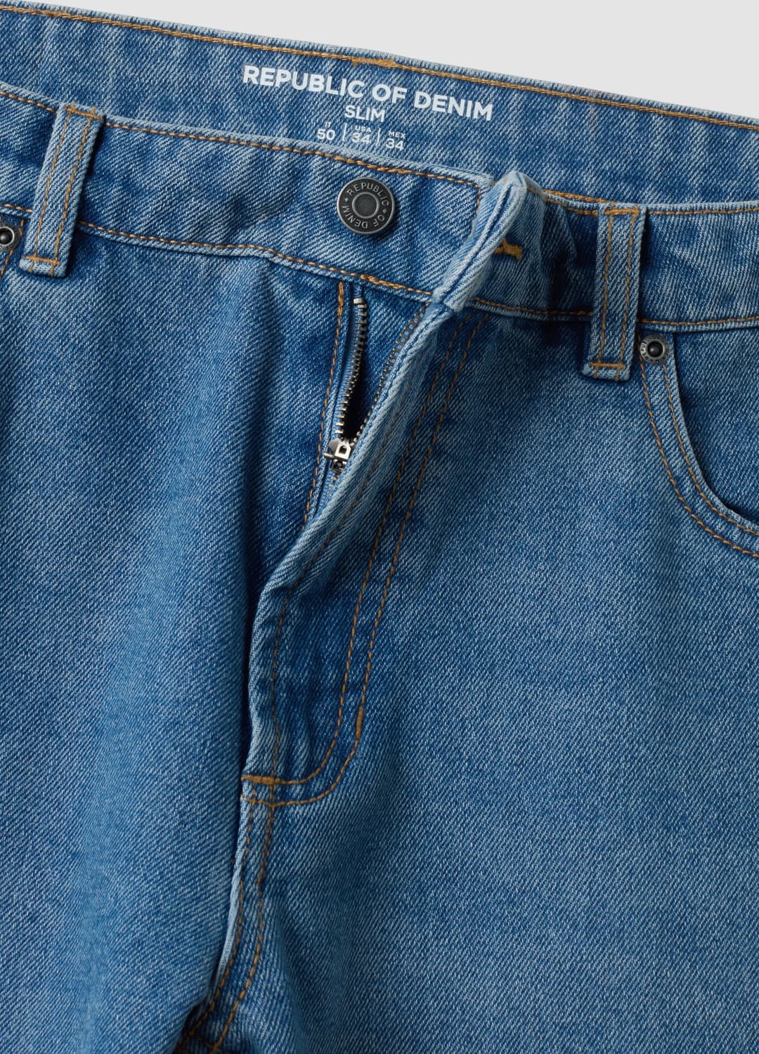 Hellblaue Slim-fit-jeans Aus Baumwoll-viskose-mix | OVS Hellblaue Slim-fit-jeans Aus Baumwoll-viskose-mix - 6 | OVS