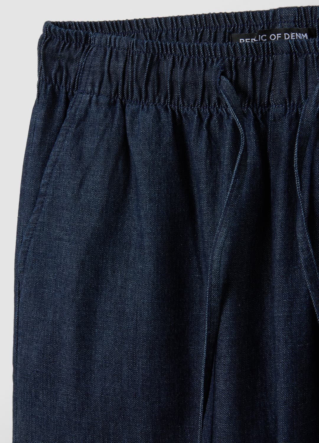 Blaue Wide-leg-jeanshose Aus Reiner Baumwolle Mit Tunnelzug | OVS Blaue Wide-leg-jeanshose Aus Reiner Baumwolle Mit Tunnelzug - 6 | OVS