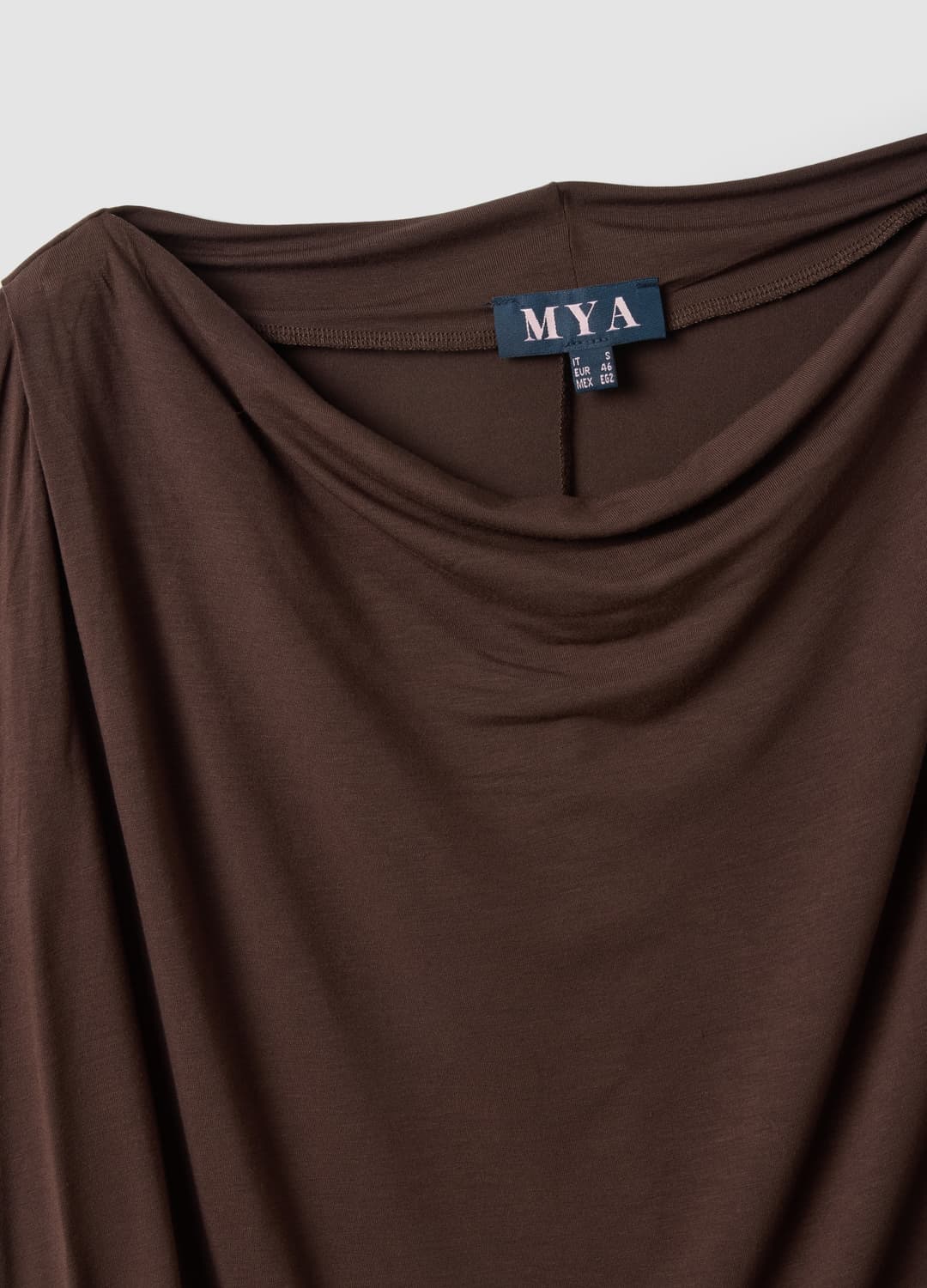 T-shirt Marrone In Viscosa Elasticizzata Con Scollo Drappeggiato | OVS T-shirt Marrone In Viscosa Elasticizzata Con Scollo Drappeggiato - 6 | OVS