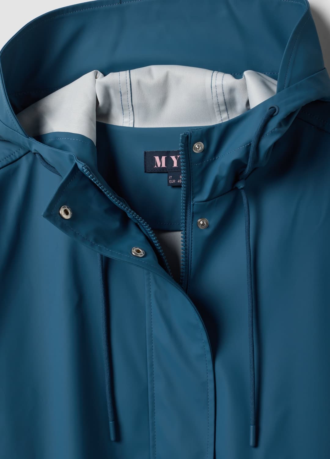 Giacca Antipioggia Blu Con Cappuccio E Zip Regular Fit | OVS Giacca Antipioggia Blu Con Cappuccio E Zip Regular Fit - 2 | OVS
