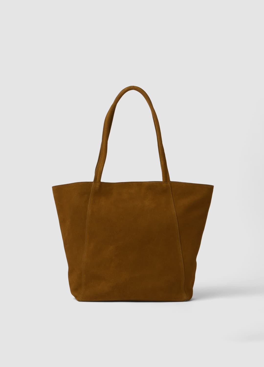 Borsa Marrone In Vera Pelle Con Doppi Manici | OVS Borsa Marrone In Vera Pelle Con Doppi Manici - 0 | OVS