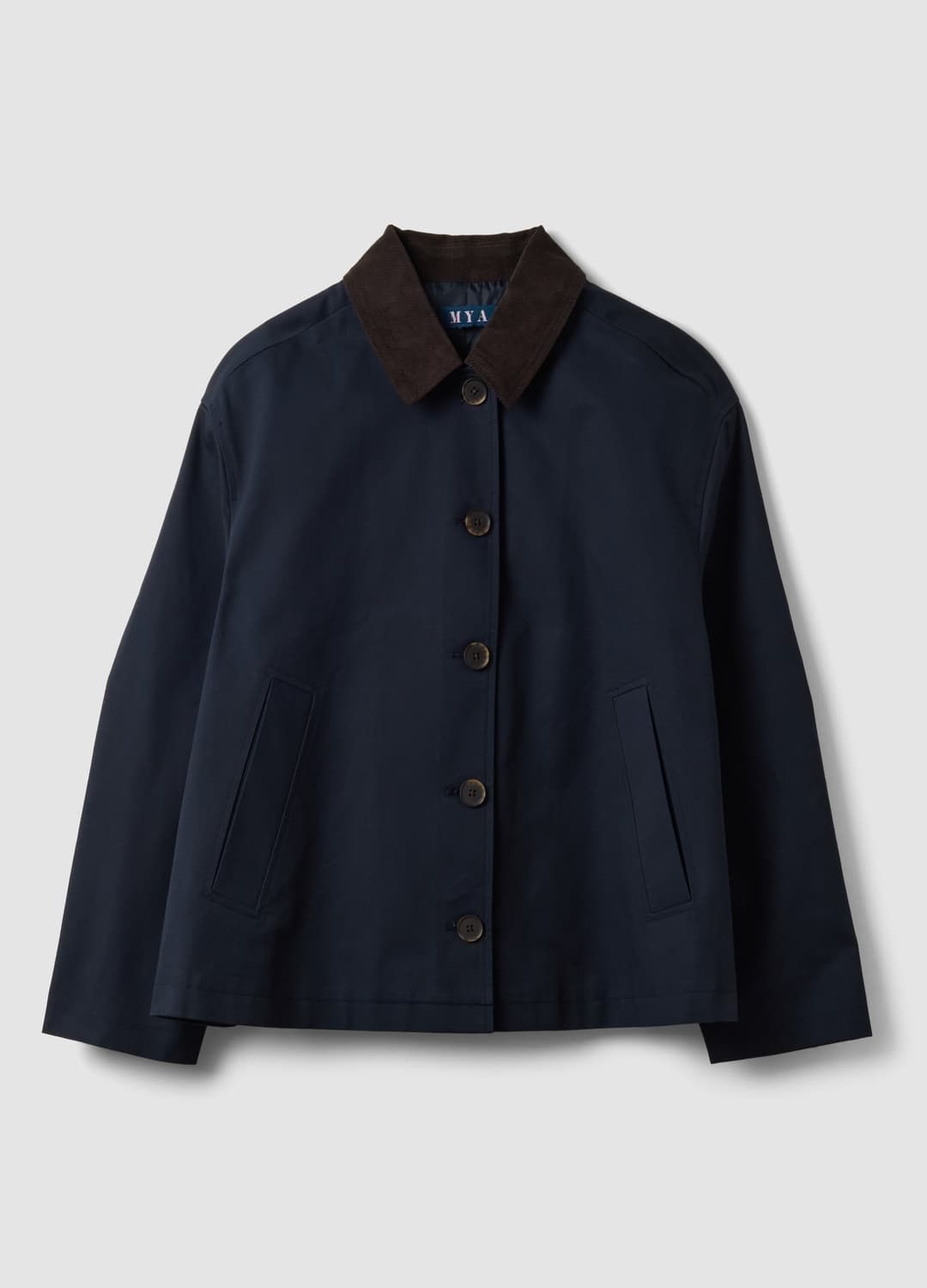 Giacca Blu In Puro Cotone Con Colletto A Contrasto Regular Fit | OVS Giacca Blu In Puro Cotone Con Colletto A Contrasto Regular Fit - 4 | OVS
