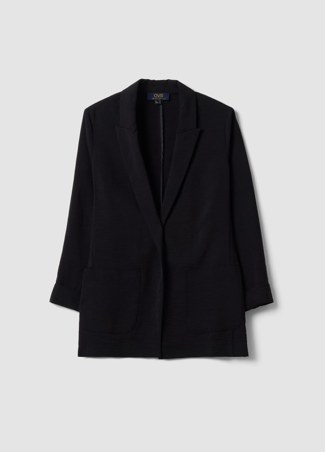 Blazer Nero Regular Fit Con Rever Classico | OVS Blazer Nero Regular Fit Con Rever Classico - 4 | OVS