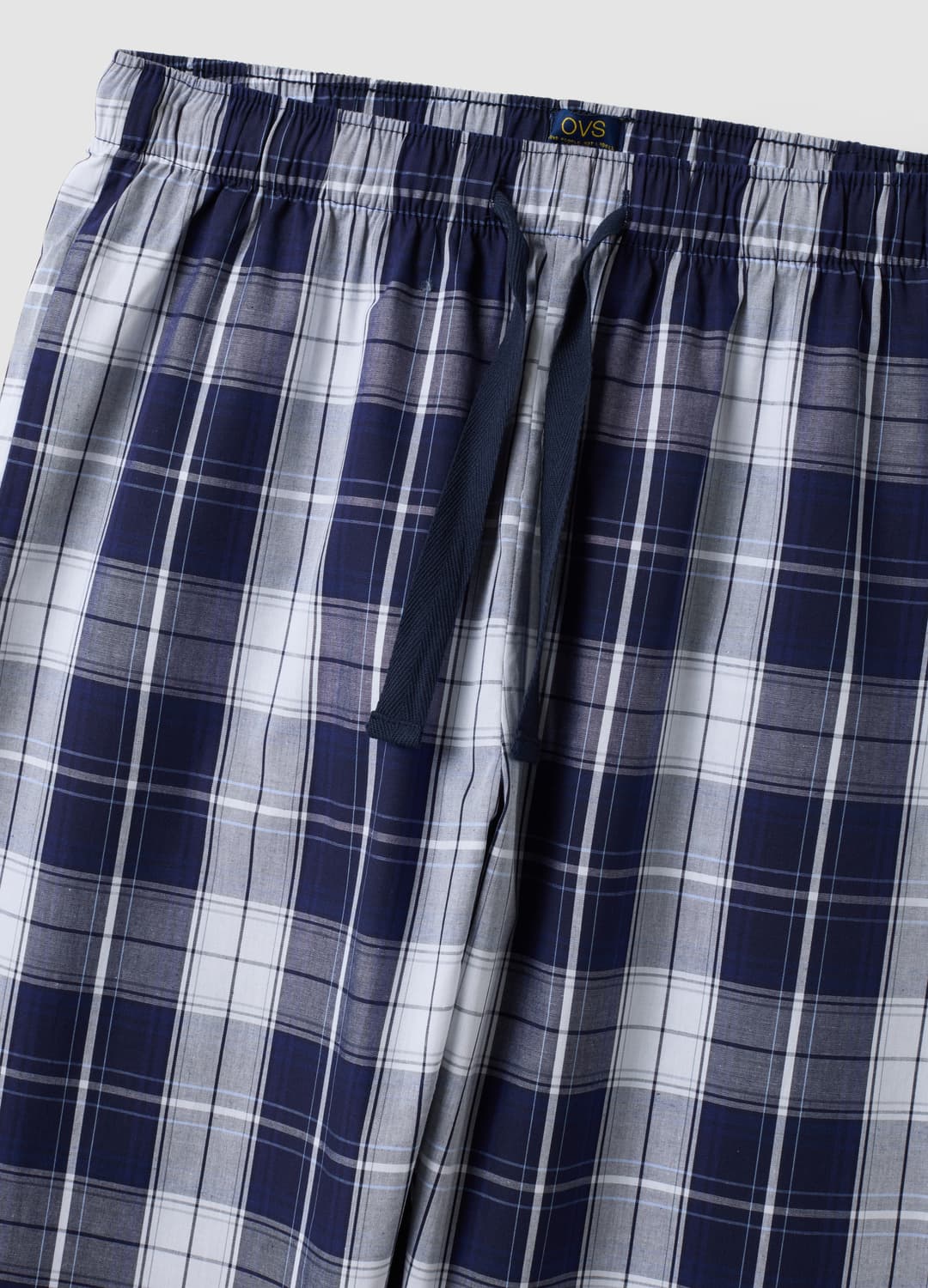 Pantaloni Del Pigiama Blu In Cotone Organico A Quadri | OVS Pantaloni Del Pigiama Blu In Cotone Organico A Quadri - 6 | OVS