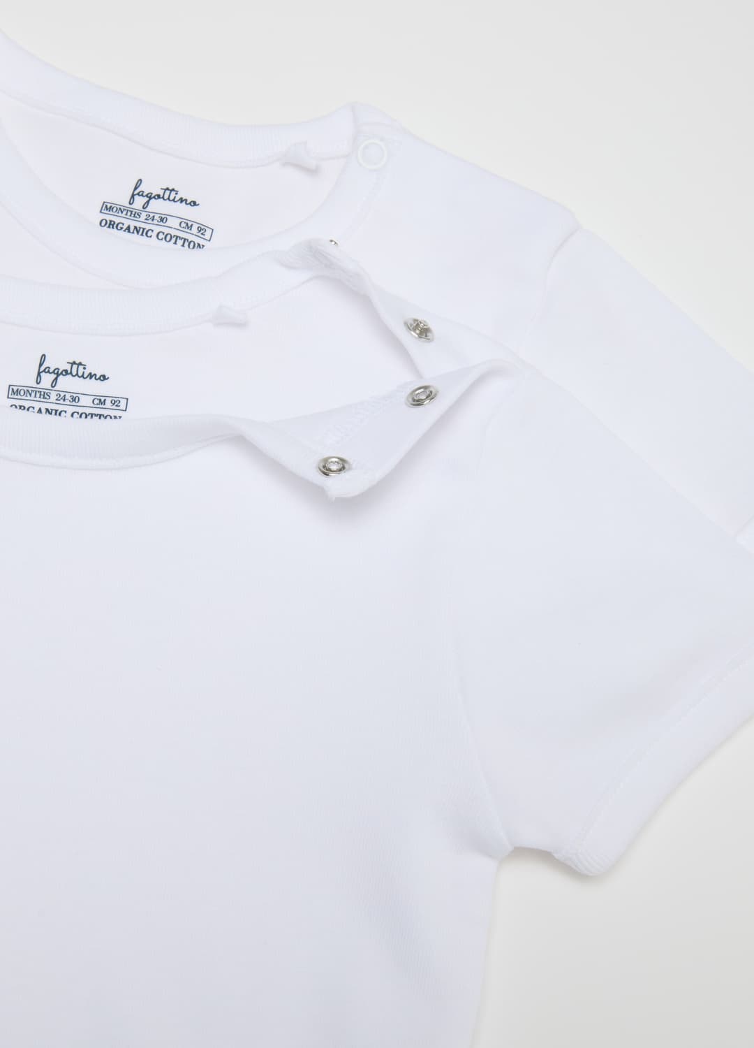 Tripack T-shirt Bianche Da Neonato In Puro Cotone Regular Fit | OVS Tripack T-shirt Bianche Da Neonato In Puro Cotone Regular Fit - 3 | OVS