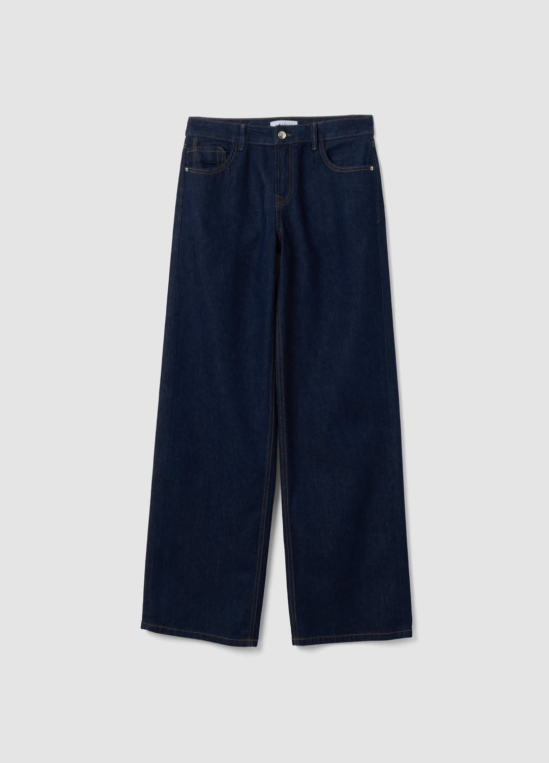 Hellblaue Denim-jeans Mit Wide Leg Aus 100 % Baumwolle | OVS Hellblaue Denim-jeans Mit Wide Leg Aus 100 % Baumwolle - 11 | OVS