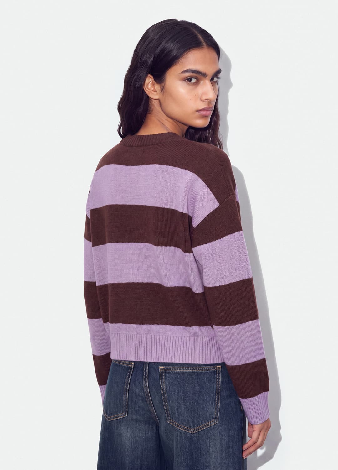 Mehrfarbiger Gestreifter Pullover Aus Viskosemix Mit Teddybär-stickerei | OVS Mehrfarbiger Gestreifter Pullover Aus Viskosemix Mit Teddybär-stickerei - 2 | OVS