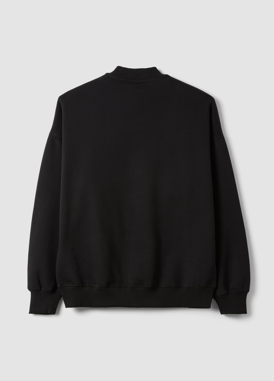 Felpa Nera In Misto Cotone Con Stampa Frontale Regular Fit | OVS Felpa Nera In Misto Cotone Con Stampa Frontale Regular Fit - 2 | OVS