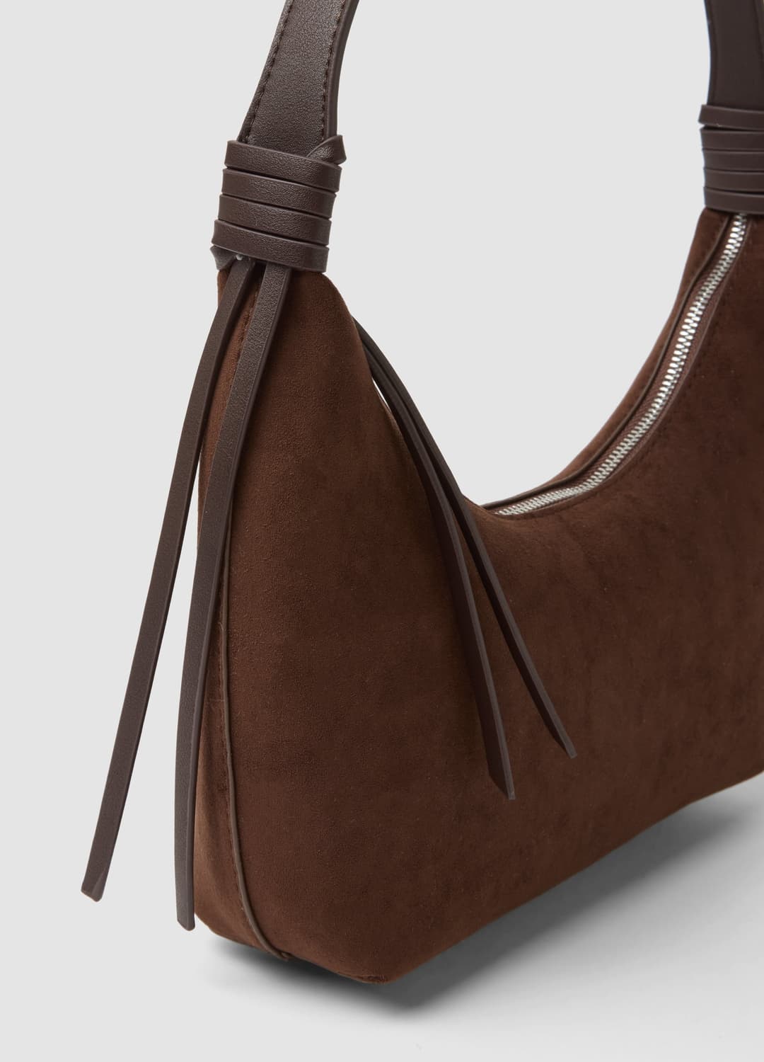 Borsa Marrone Hobo In Tessuto Elasticizzato | OVS Borsa Marrone Hobo In Tessuto Elasticizzato - 1 | OVS