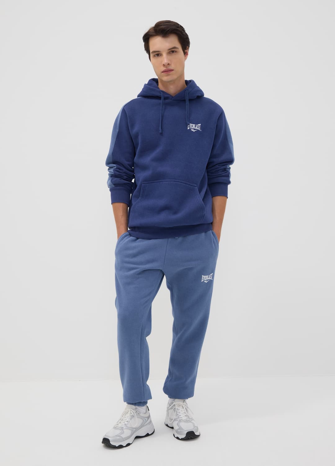 Felpa Blu Con Cappuccio In Misto Cotone Con Logo | OVS Felpa Blu Con Cappuccio In Misto Cotone Con Logo - 1 | OVS