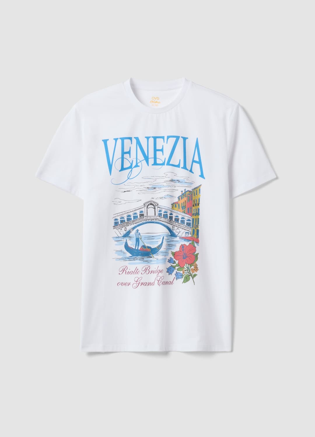 T-shirt Bianca In Puro Cotone Con Stampa Grafica Regular Fit | OVS T-shirt Bianca In Puro Cotone Con Stampa Grafica Regular Fit - 4 | OVS