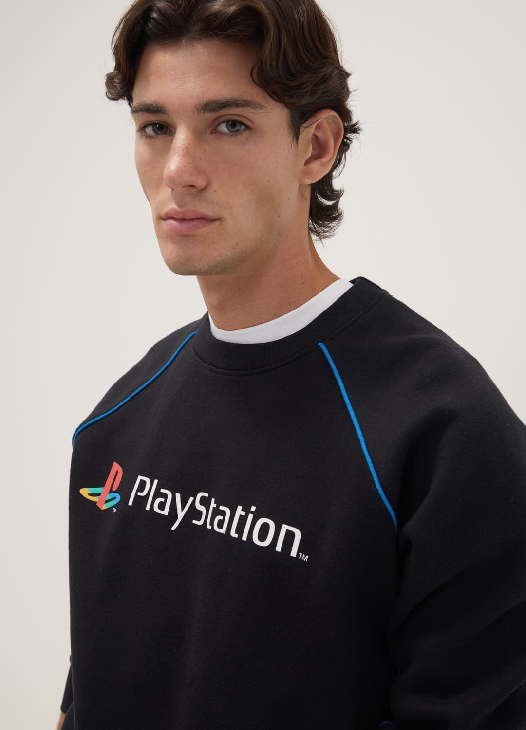 Felpa Nera In Misto Cotone Con Stampa Playstation | OVS Felpa Nera In Misto Cotone Con Stampa Playstation - 2 | OVS