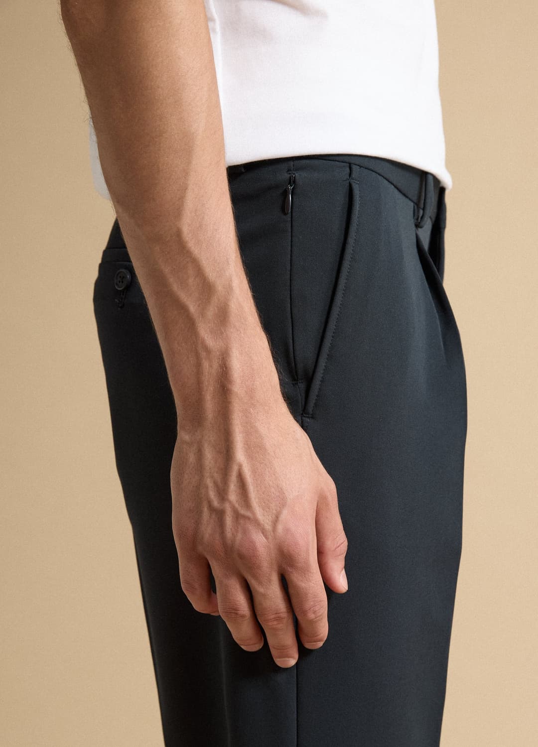 Pantaloni Formali Blu In Twill Di Viscosa Elasticizzata Slim Fit | OVS Pantaloni Formali Blu In Twill Di Viscosa Elasticizzata Slim Fit - 3 | OVS