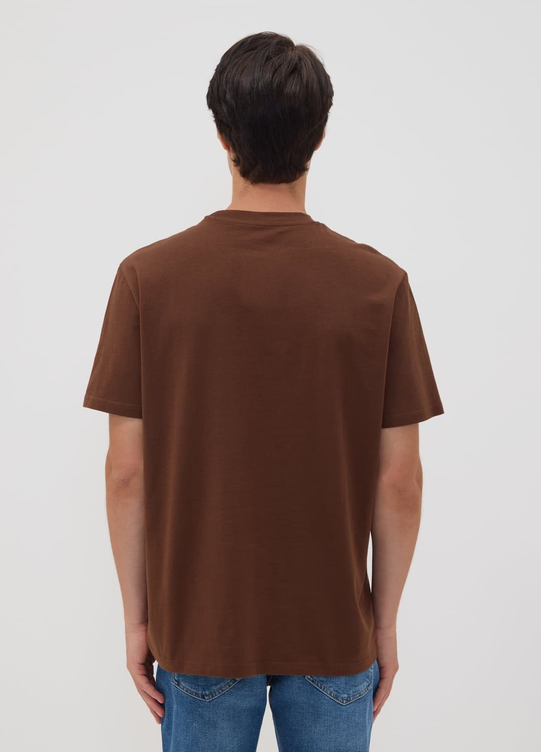 T-shirt Marrone In Puro Cotone Jersey Con Scritta Regular Fit | OVS T-shirt Marrone In Puro Cotone Jersey Con Scritta Regular Fit - 3 | OVS