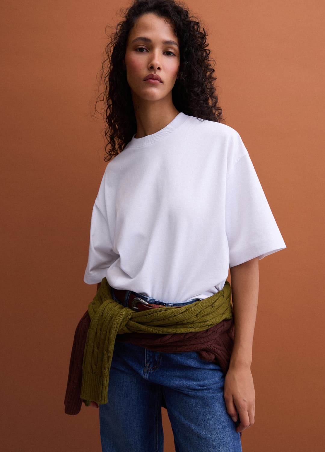 T-shirt Bianca In Misto Cotone Jersey A Girocollo Regular Fit | OVS T-shirt Bianca In Misto Cotone Jersey A Girocollo Regular Fit - 2 | OVS