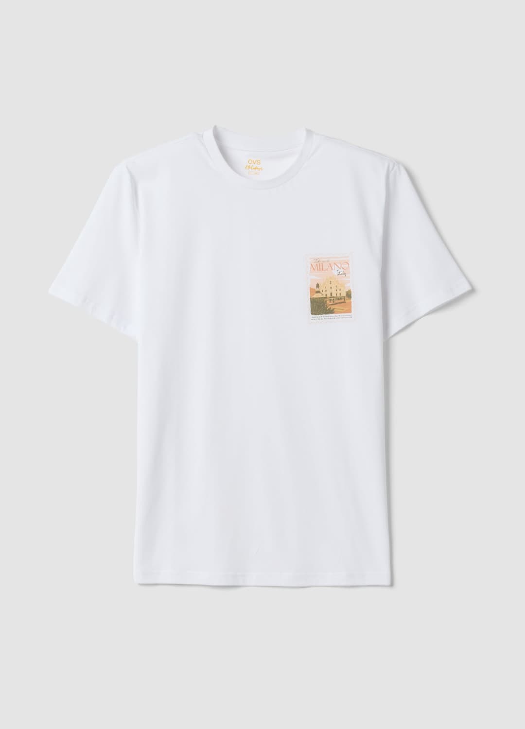 T-shirt Bianca In Puro Cotone Con Stampa Regular Fit | OVS T-shirt Bianca In Puro Cotone Con Stampa Regular Fit - 4 | OVS