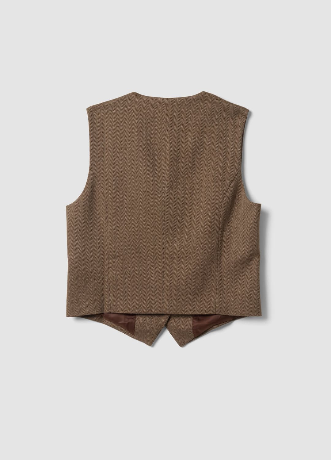 Gilet Marrone In Viscosa Elasticizzata Regular Fit | OVS Gilet Marrone In Viscosa Elasticizzata Regular Fit - 2 | OVS