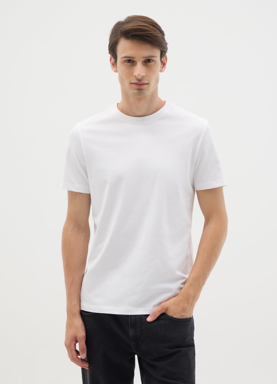 Weiße T-shirt Aus Reiner Baumwolle Im Regular Fit | OVS Weiße T-shirt Aus Reiner Baumwolle Im Regular Fit - 1 | OVS