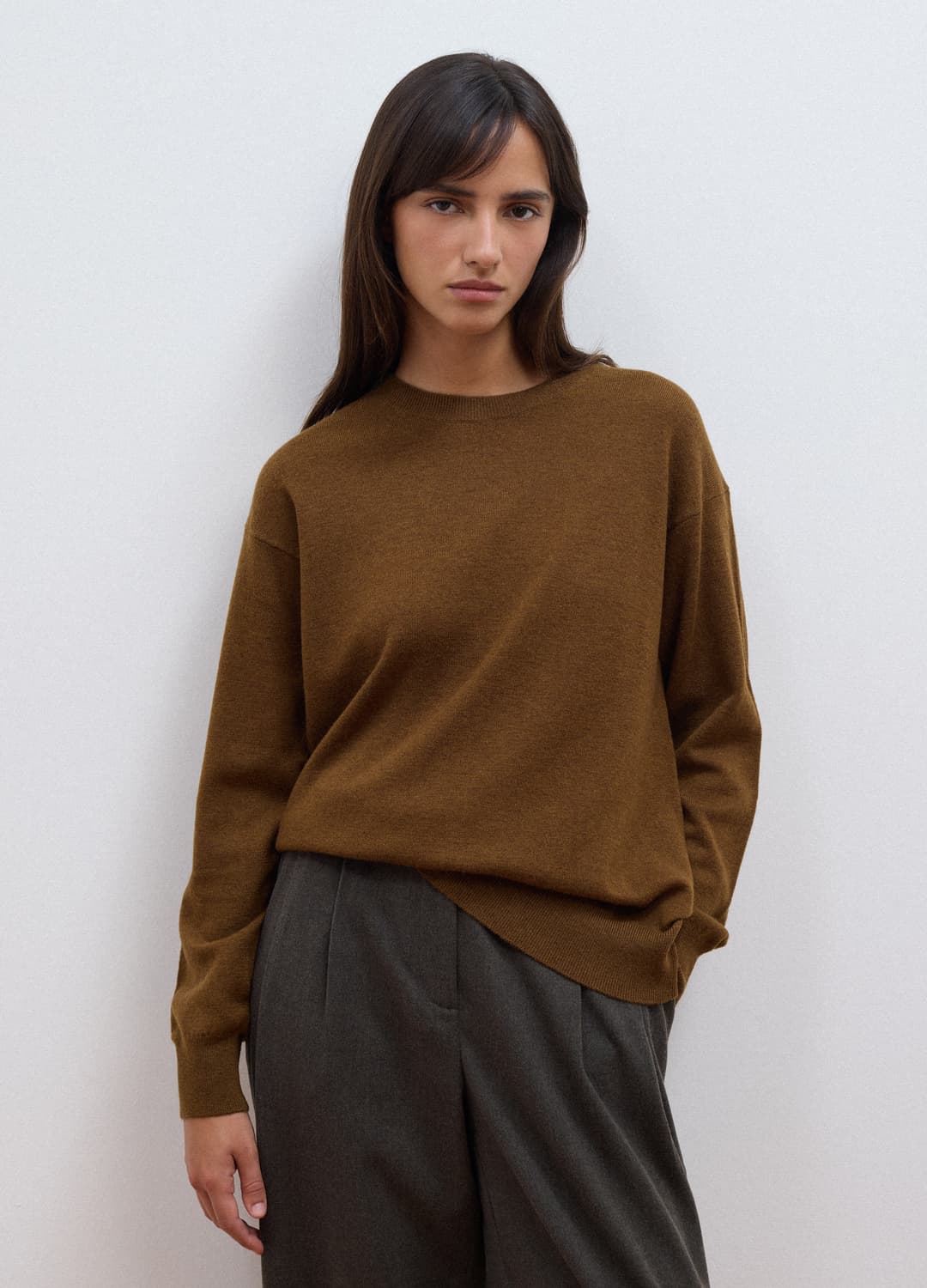 Violetter Pullover Aus Reiner Wolle Mit Rundhalsausschnitt Und Oversize-fit | OVS Violetter Pullover Aus Reiner Wolle Mit Rundhalsausschnitt Und Oversize-fit - 7 | OVS