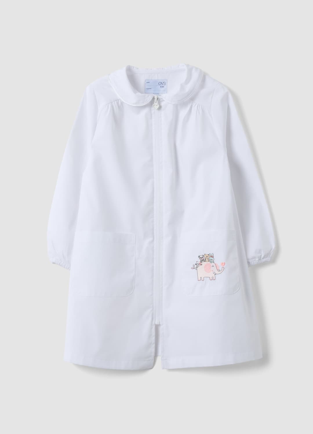 Grembiule Personalizzabile Bianco Per L'asilo Con Ricamo Animaletti | OVS Grembiule Personalizzabile Bianco Per L'asilo Con Ricamo Animaletti - 0 | OVS