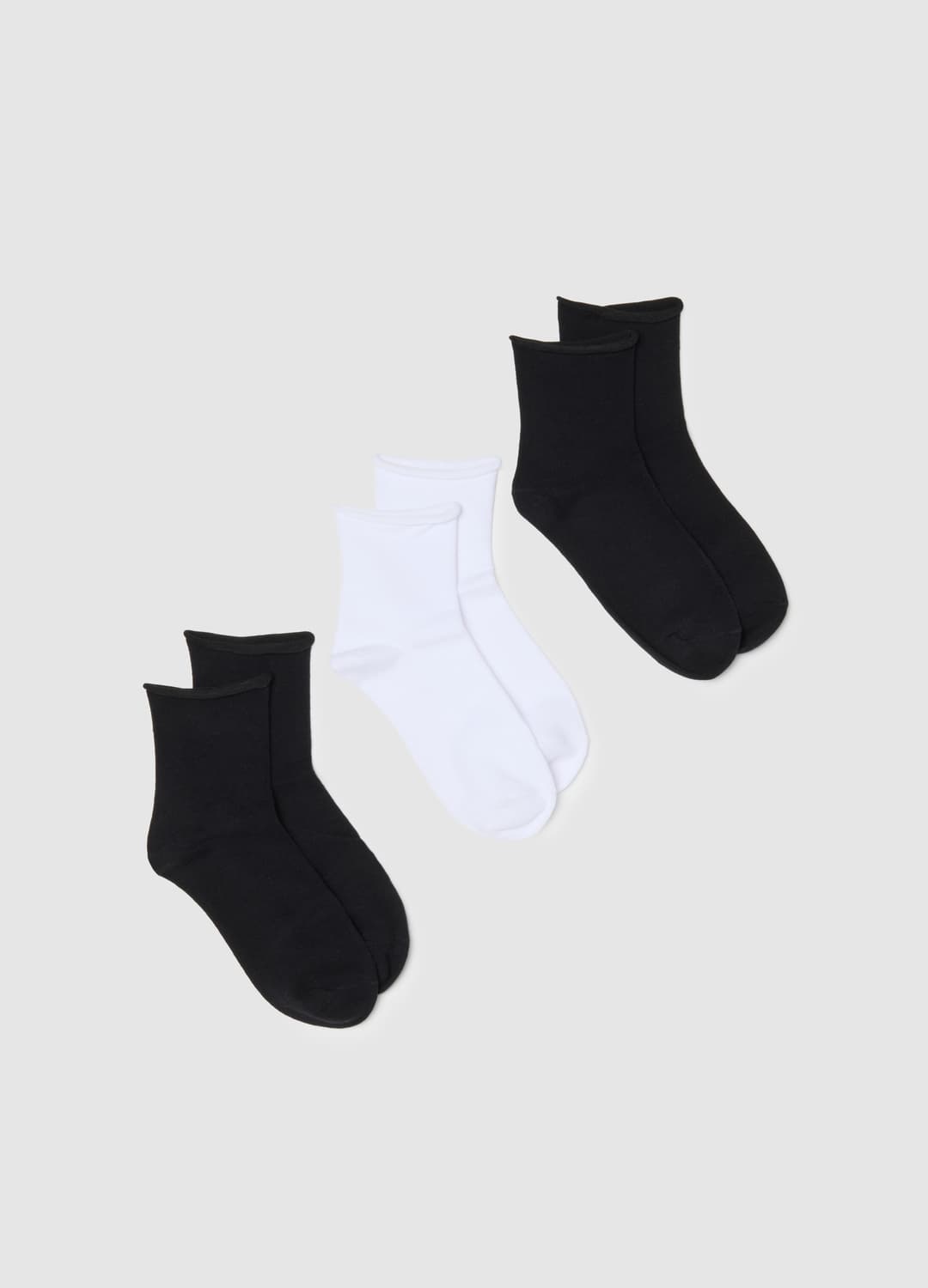 Dreierpack Kurze Multicolor-socken Aus Baumwollmischung Mit Engem Sitz | OVS Dreierpack Kurze Multicolor-socken Aus Baumwollmischung Mit Engem Sitz - 3 | OVS
