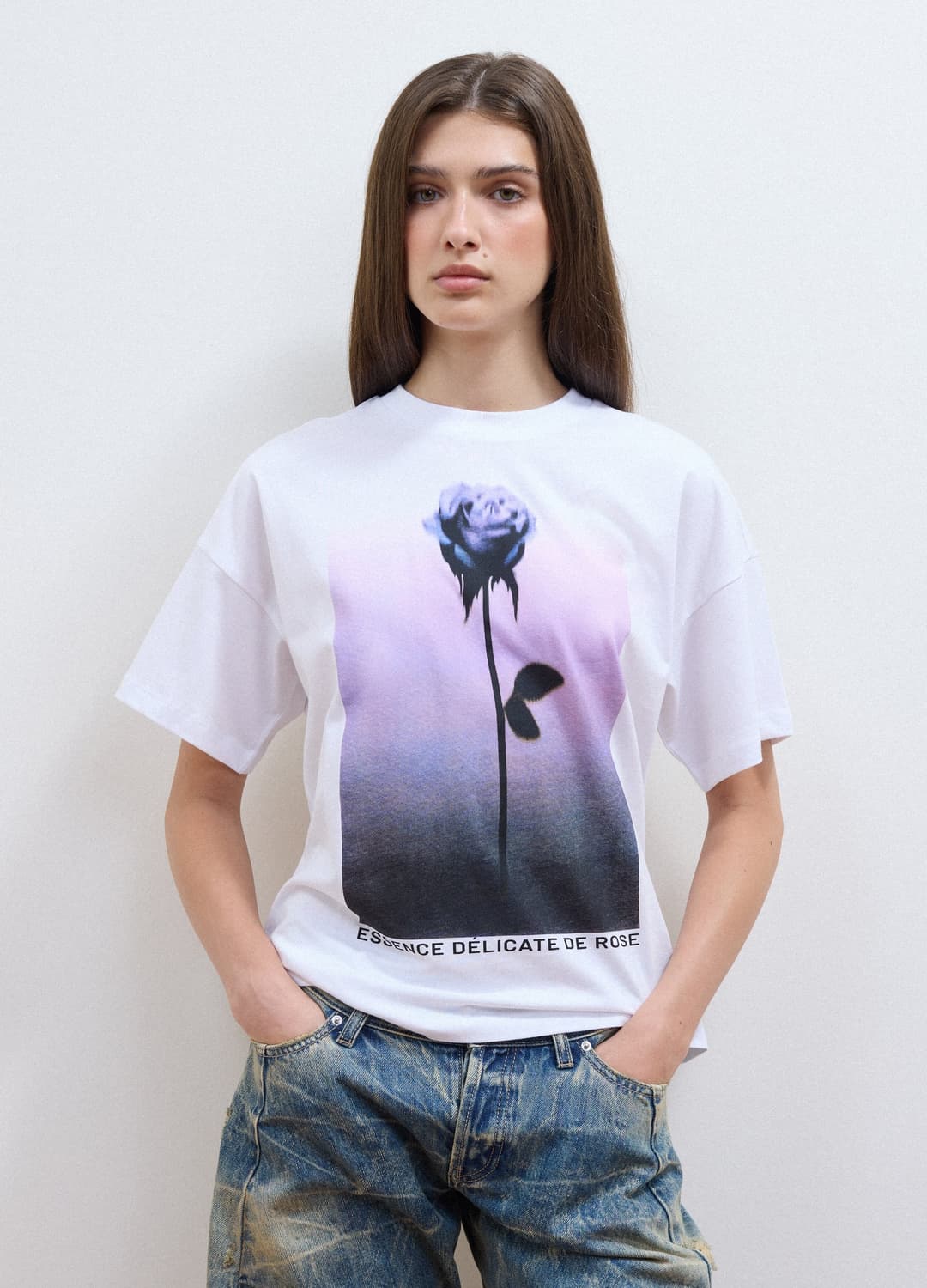 T-shirt Bianca In Puro Cotone Con Stampa Floreale Regular Fit | OVS T-shirt Bianca In Puro Cotone Con Stampa Floreale Regular Fit - 0 | OVS