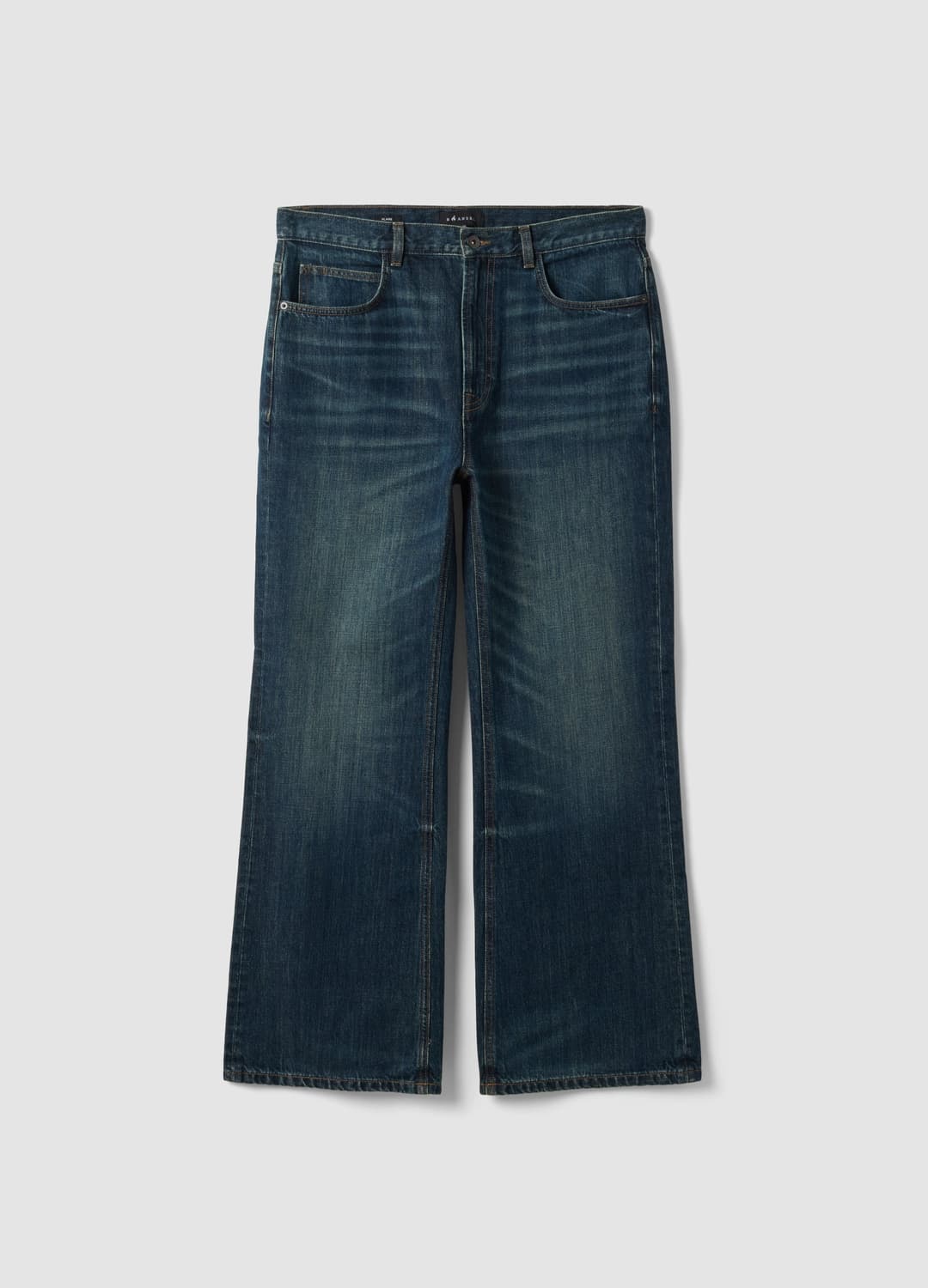 Blaue Flared-denim-jeans Aus Reiner Baumwolle | OVS Blaue Flared-denim-jeans Aus Reiner Baumwolle - 4 | OVS