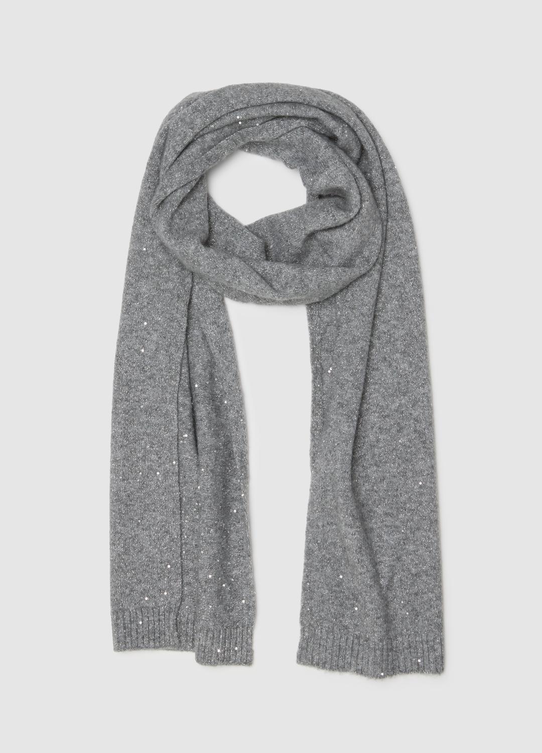 Collo Sciarpa Maglia Perlata Misto Cashmere - Kuxò Cashmere - Foto 4